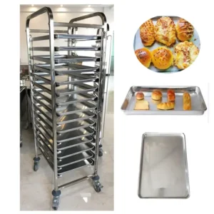 Stainless Steel Tray Rack Trolley
